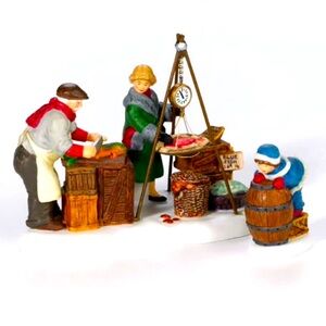 Department 56 “Fresh Fish Today”. Retired 2005. Christmas in the City Series